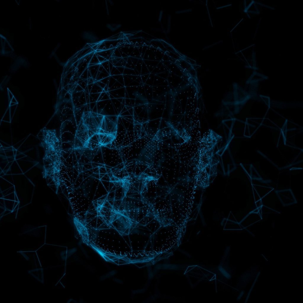 Facial recognition vs Face ID conceptual graphic