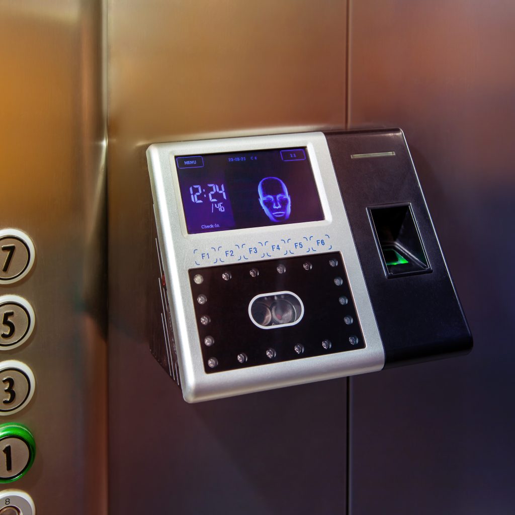 Face identification software utilized in a lift 