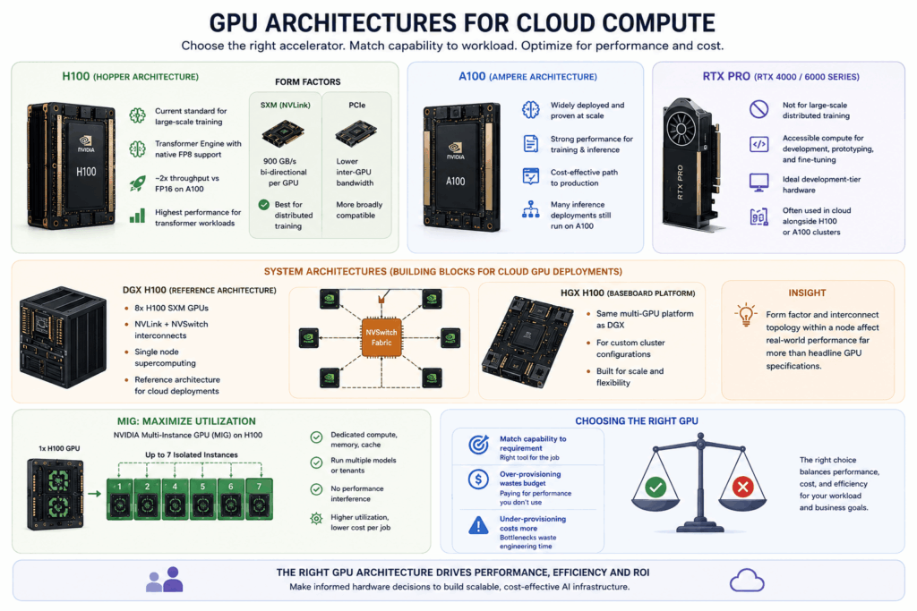 GPU Cloud Computing: A Complete Guide to High-Performance AI Compute - Skybiometry GPU architectures for cloud compute comparison